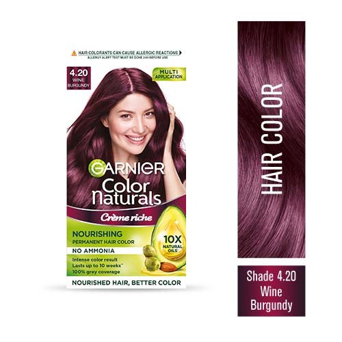 hair color shade 4.20 wine burgundy